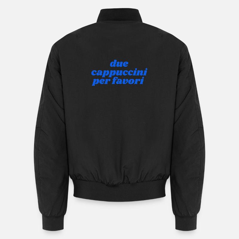 due cappuccini per favori - Unisex Bomberjacke - Schwarz