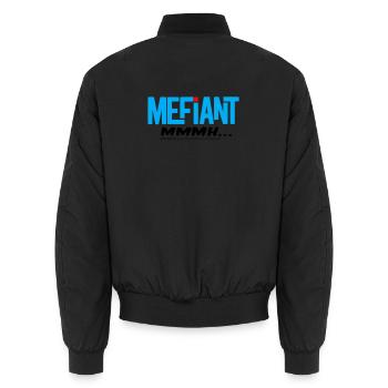 Méfiant - Bomber unisexe - noir - Dos - AI Model Male 185 light (185cm)