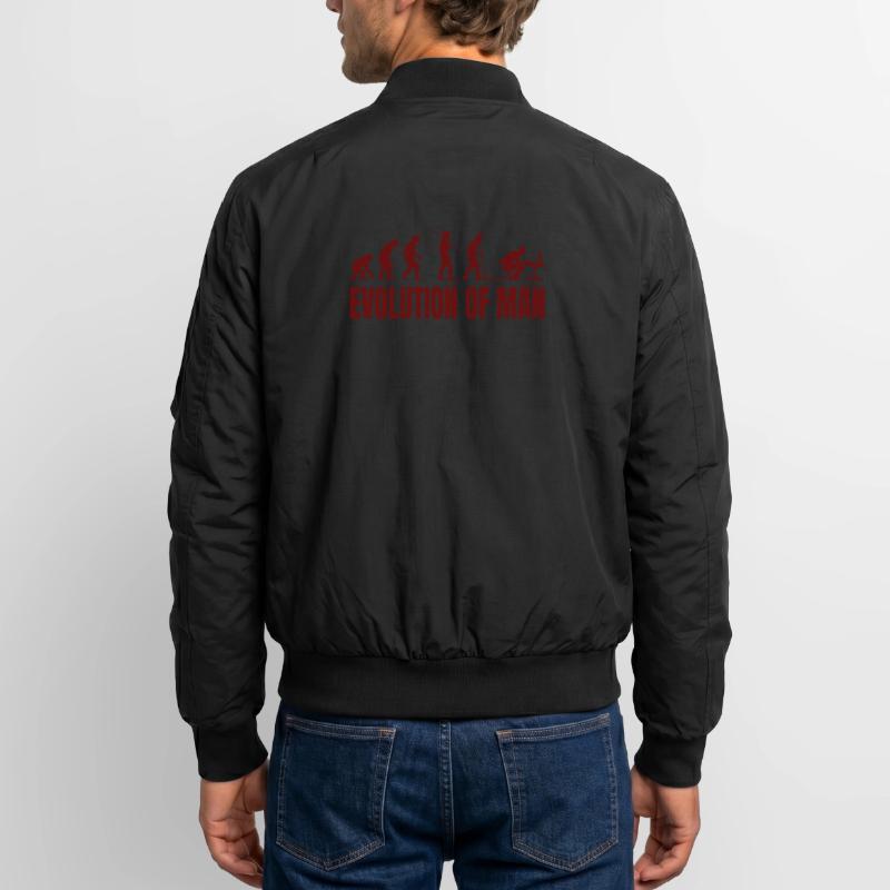 Computer PC Evolution Informatiker Programmierer Unisex Bomberjacke