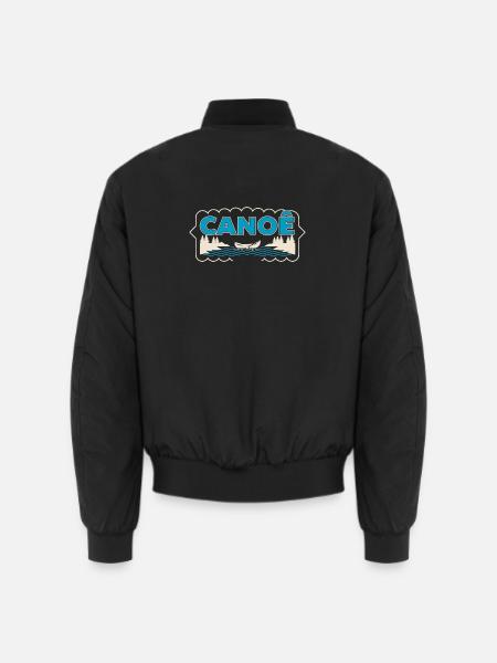 Canoeing on Sylvester Lake - Unisex Bomber Jacket - black