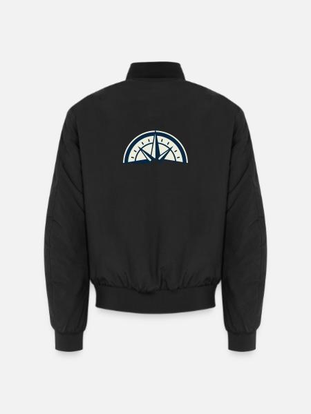 Bergretter Kompass Wappen - Unisex Bomberjacke - Schwarz