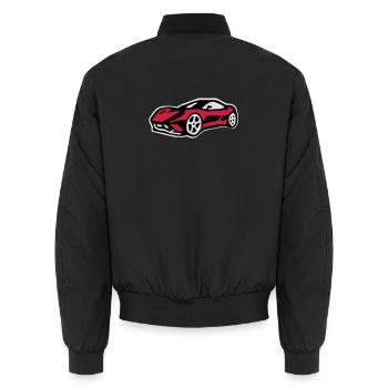Voiture de sport ferari - Bomber unisexe - noir - Dos - AI Model Male 185 light (185cm)
