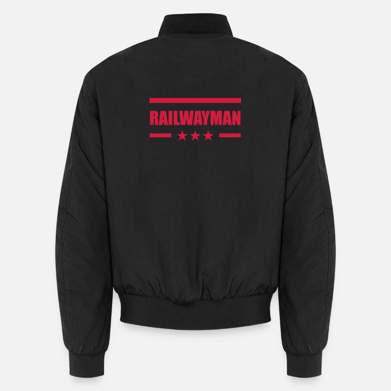 Eisenbahner / Eisenbahnen / Eisenbahn / Bahn Unisex Bomberjacke