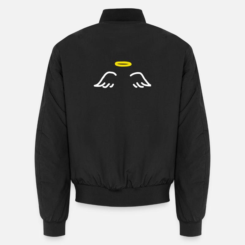 angel wings - Unisex Bomber Jacket - black