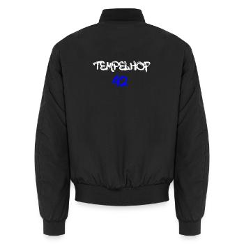 Tempelhof Berlin Bezirk Kiez T Shirt - Unisex Bomberjacke - Schwarz - Hinten - AI Model Male 185 light (185cm)