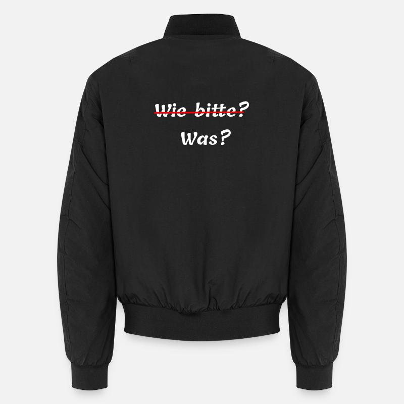 witzige Pfälzer outfits, wie bitte, was Unisex Bomberjacke