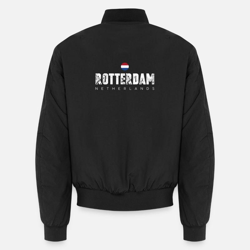 Emblème de la ville audacieuse de Rotterdam Bomber unisexe