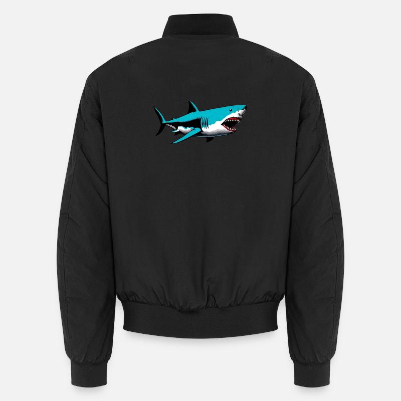 Shark - Unisex Bomber Jacket - black