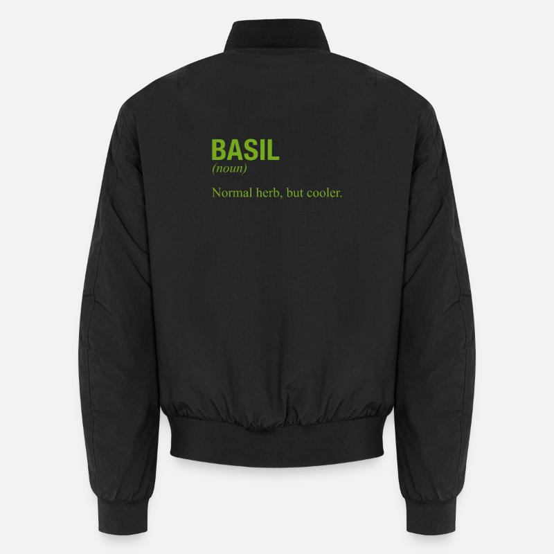 BASIL Basilikum - Unisex Bomberjacke - Schwarz