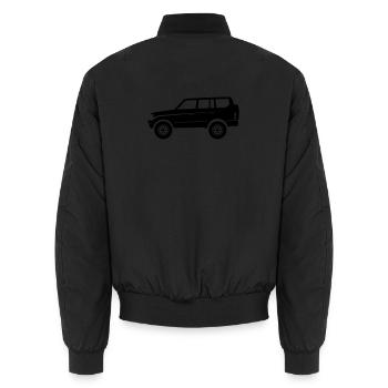 Offroad Adventure SUV - Unisex Bomberjacke - Schwarz - Hinten - AI Model Male 185 light (185cm)