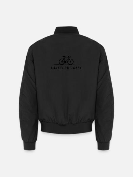 rarely off track cycling bike shirt - Unisex Bomberjacke - Schwarz