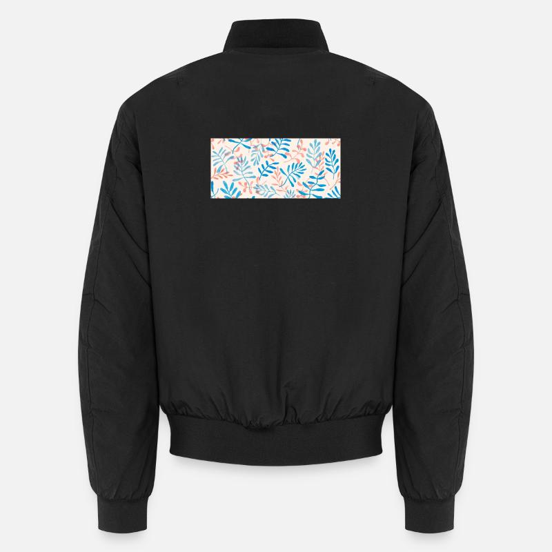 Motif de feuilles à l’aquarelle dans des tons pastel Bomber unisexe