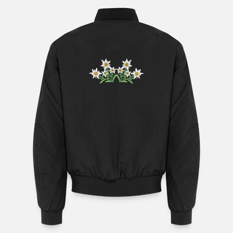Edelweiss  - Unisex Bomberjacke - Schwarz