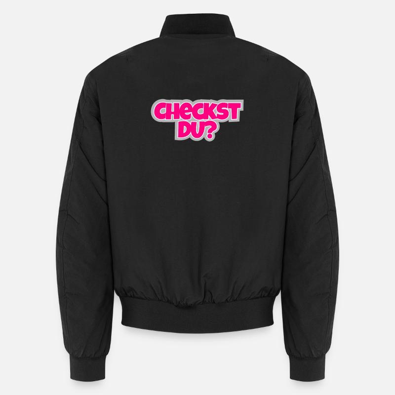 Checkst Du? - frech fragen, stylisch antworten. Unisex Bomberjacke