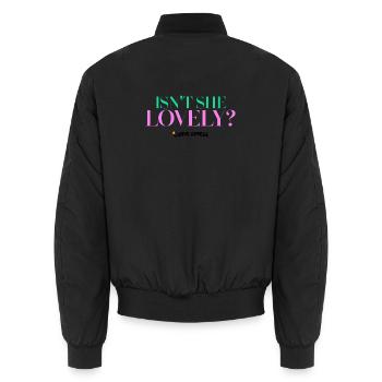 N’est-elle pas belle - Graphiques de beauté inspirants - Bomber unisexe - noir - Dos - AI Model Male 185 light (185cm)