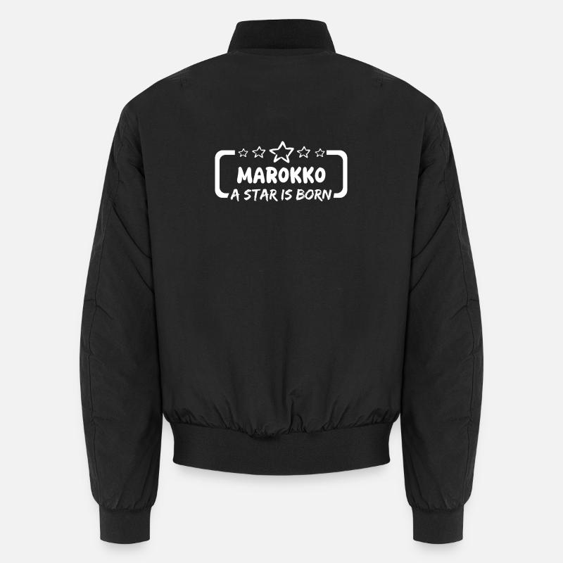 Marokko als Held - Unisex Bomberjacke - Schwarz