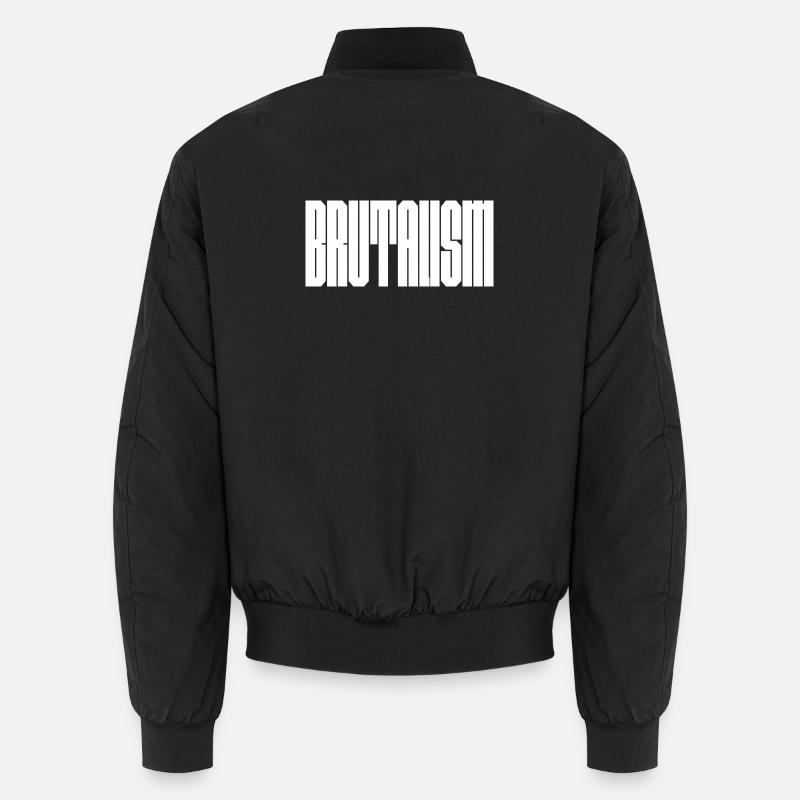 Conception audacieuse du logo Brutalism Bomber unisexe