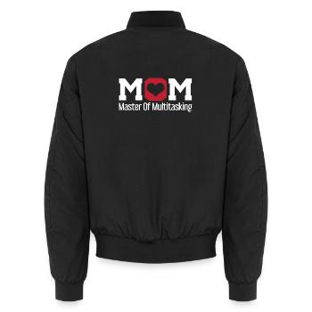 Mom Master of Multitasking Design - Unisex Bomberjacke - Schwarz - Hinten - AI Model Male 185 light (185cm)