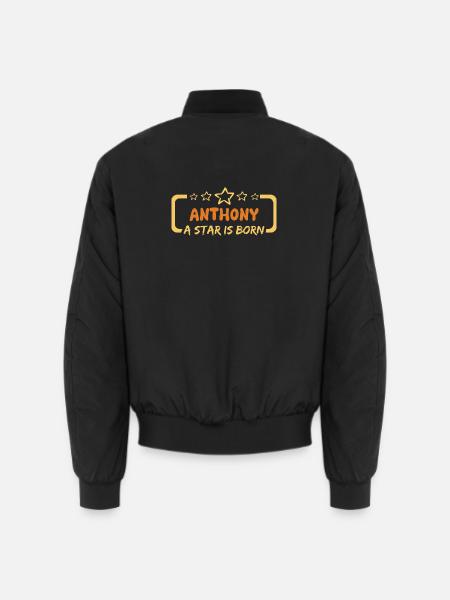 Anthony - Unisex Bomber Jacket - black