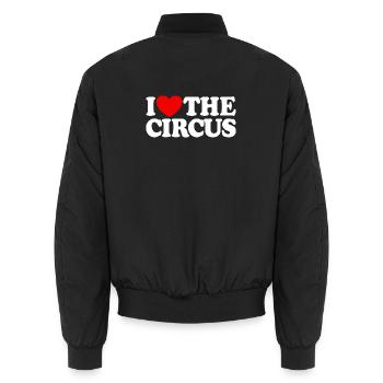 J’adore le cirque - Bomber unisexe - noir - Dos - AI Model Male 185 light (185cm)