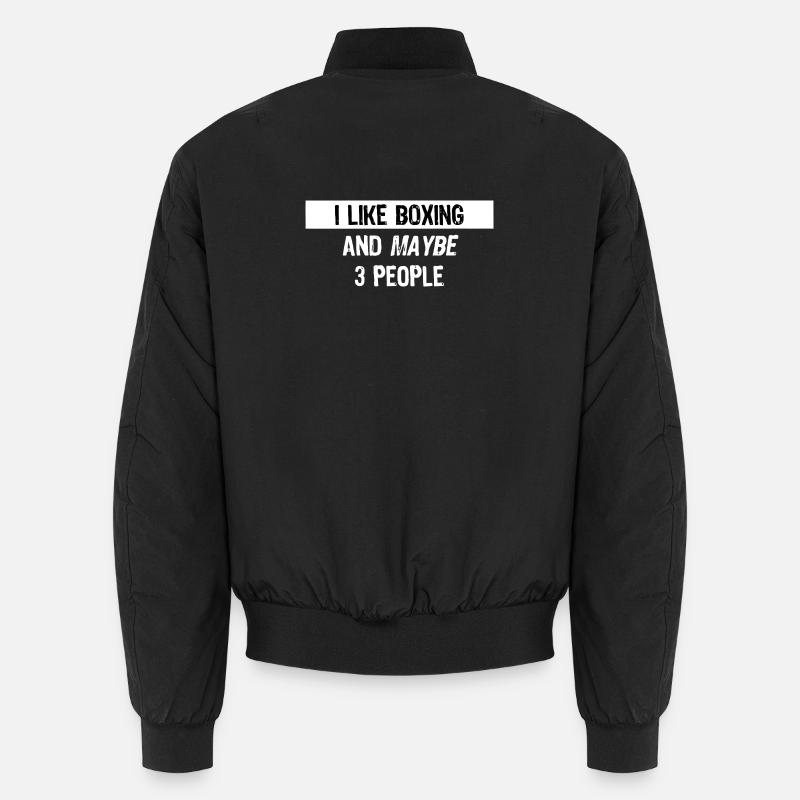 I Like Boxing And Maybe 3 People Unisex Bomber Jacket