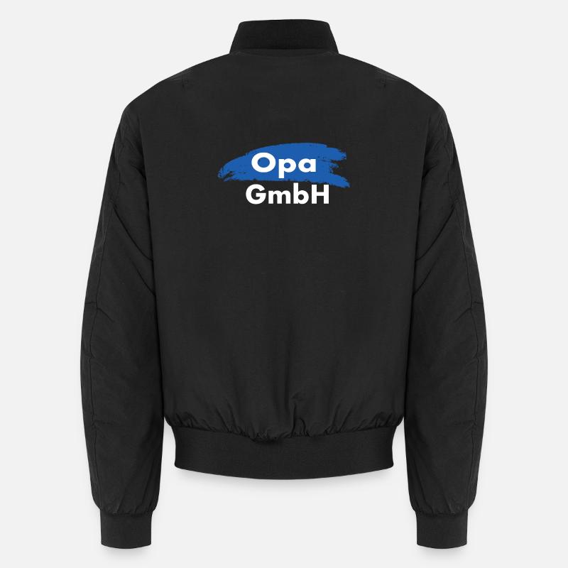 Opa Großvater Geschenk - Unisex Bomberjacke - Schwarz