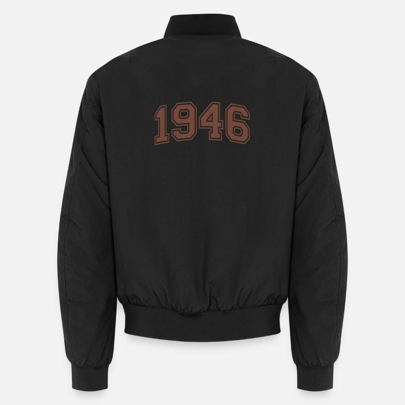 Retro Adventure 80 Year Old Octagenarian Gift 1946 Unisex Bomber Jacket
