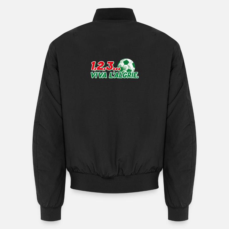 123 viva l'Algérie - Bomber unisexe - noir