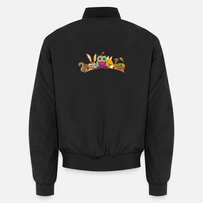 eight forest animals Unisex Bomber Jacket
