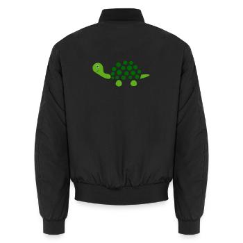 Schildkröten Schildkröten - Unisex Bomberjacke - Schwarz - Hinten - AI Model Male 185 light (185cm)