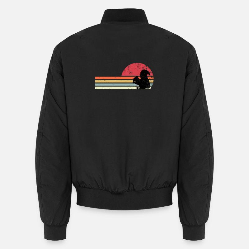 Retro-Eichhörnchen Unisex Bomberjacke