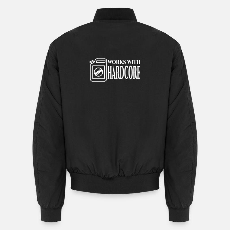 Hardcore- - Unisex Bomberjacke - Schwarz