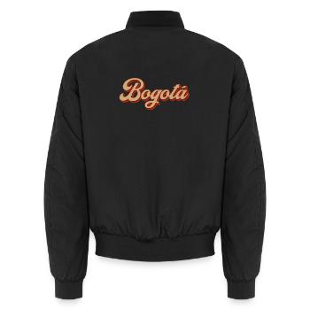 Vintage Bogota Colombie - Bomber unisexe - noir - Dos - AI Model Male 185 light (185cm)