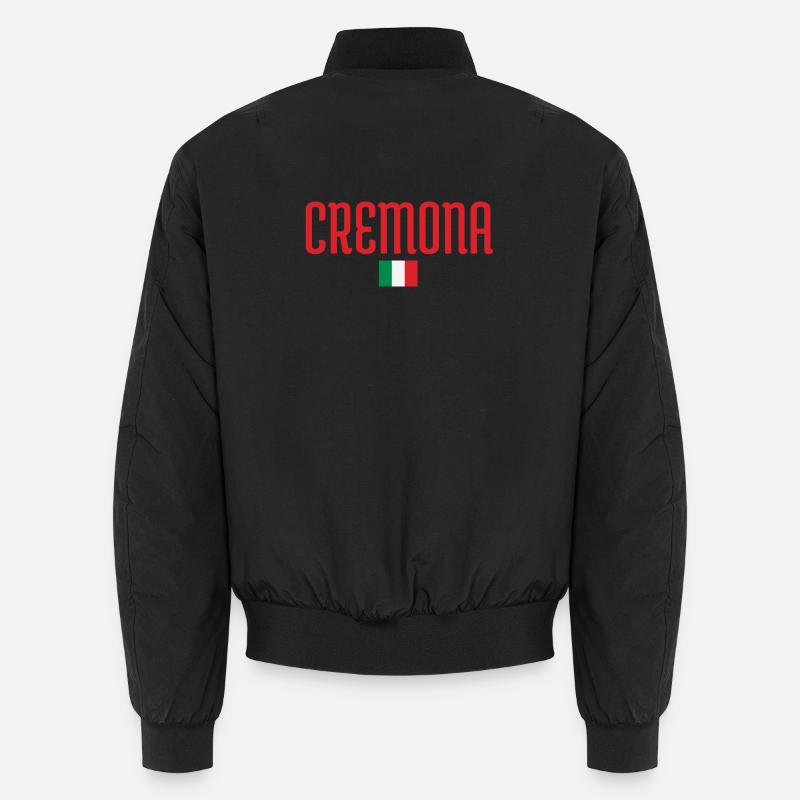 Cremona Italien Flagge. - Unisex Bomberjacke - Schwarz