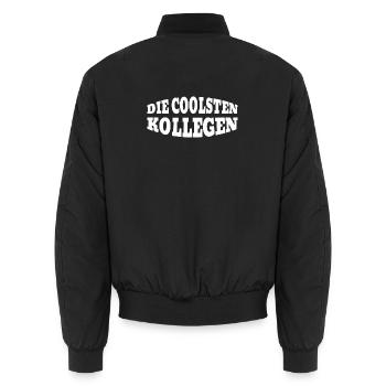 Die Coolsten Kollegen - Unisex Bomberjacke - Schwarz - Hinten - AI Model Male 185 light (185cm)