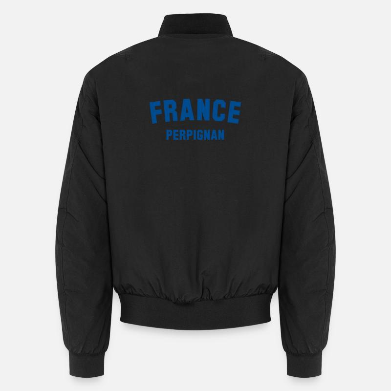 PERPIGNAN, France, France - Bomber unisexe - noir