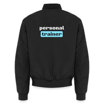Entraîneur personnel Entraîneur de fitness - Bomber unisexe - noir - Dos - AI Model Male 185 light (185cm)