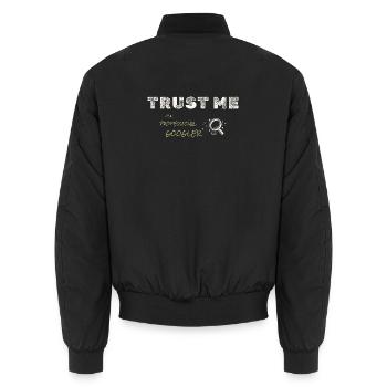 Besserwisser - Unisex Bomberjacke - Schwarz - Hinten - AI Model Male 185 light (185cm)