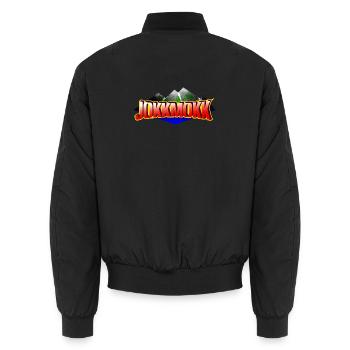 Jokkmokk - Unisex Bomber Jacket - black - Back - AI Model Male 185 light (185cm)