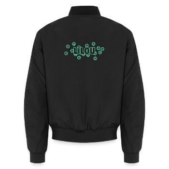 Geschenk für Lilou - Unisex Bomberjacke - Schwarz - Hinten - AI Model Male 185 light (185cm)