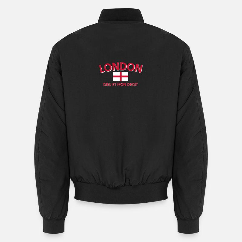 Drapeau et devise de Londres Bomber unisexe