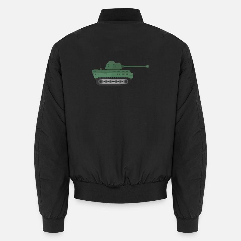 Militärpanzer - Unisex Bomberjacke - Schwarz