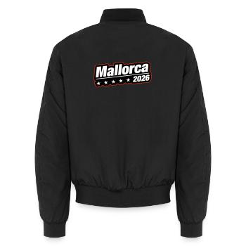 Majorque 2026 - Bomber unisexe - noir - Dos - AI Model Male 185 light (185cm)