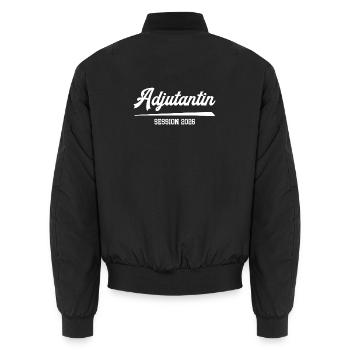 Adjutant 2026 Carnival Prince's Guide Costume - Unisex Bomber Jacket - black - Back - AI Model Male 185 light (185cm)