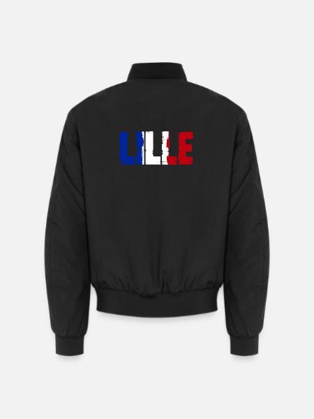 Lille Frankreich - Unisex Bomberjacke - Schwarz