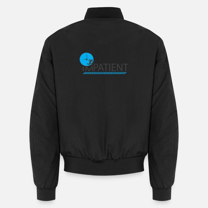 impatient - Unisex Bomber Jacket - black