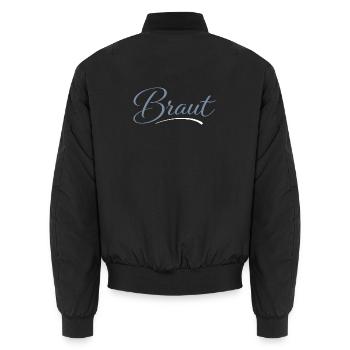Braut - Unisex Bomberjacke - Schwarz - Hinten - AI Model Male 185 light (185cm)