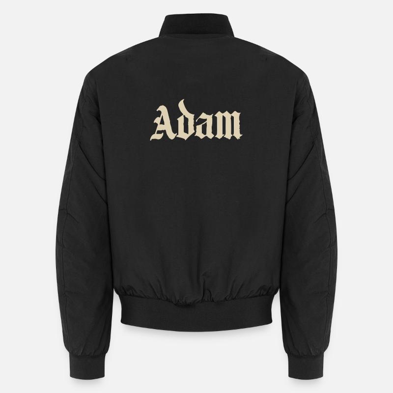 Chemise Adam Gothic Script - Bomber unisexe - noir