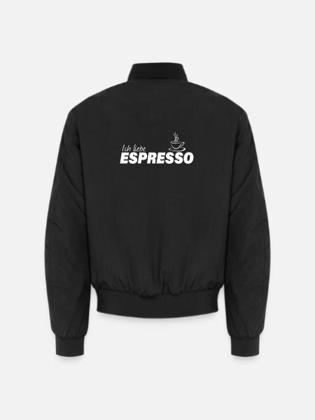 ICH LIEBE ESPRESSO - Unisex Bomberjacke - Schwarz