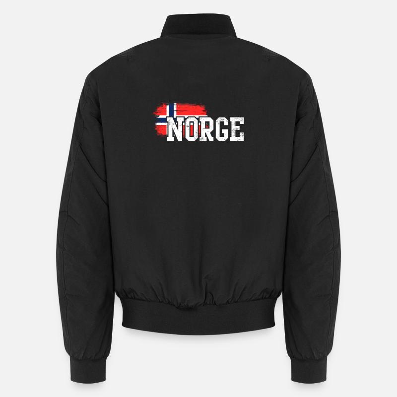Éclaboussure du drapeau norgégien en gras Bomber unisexe